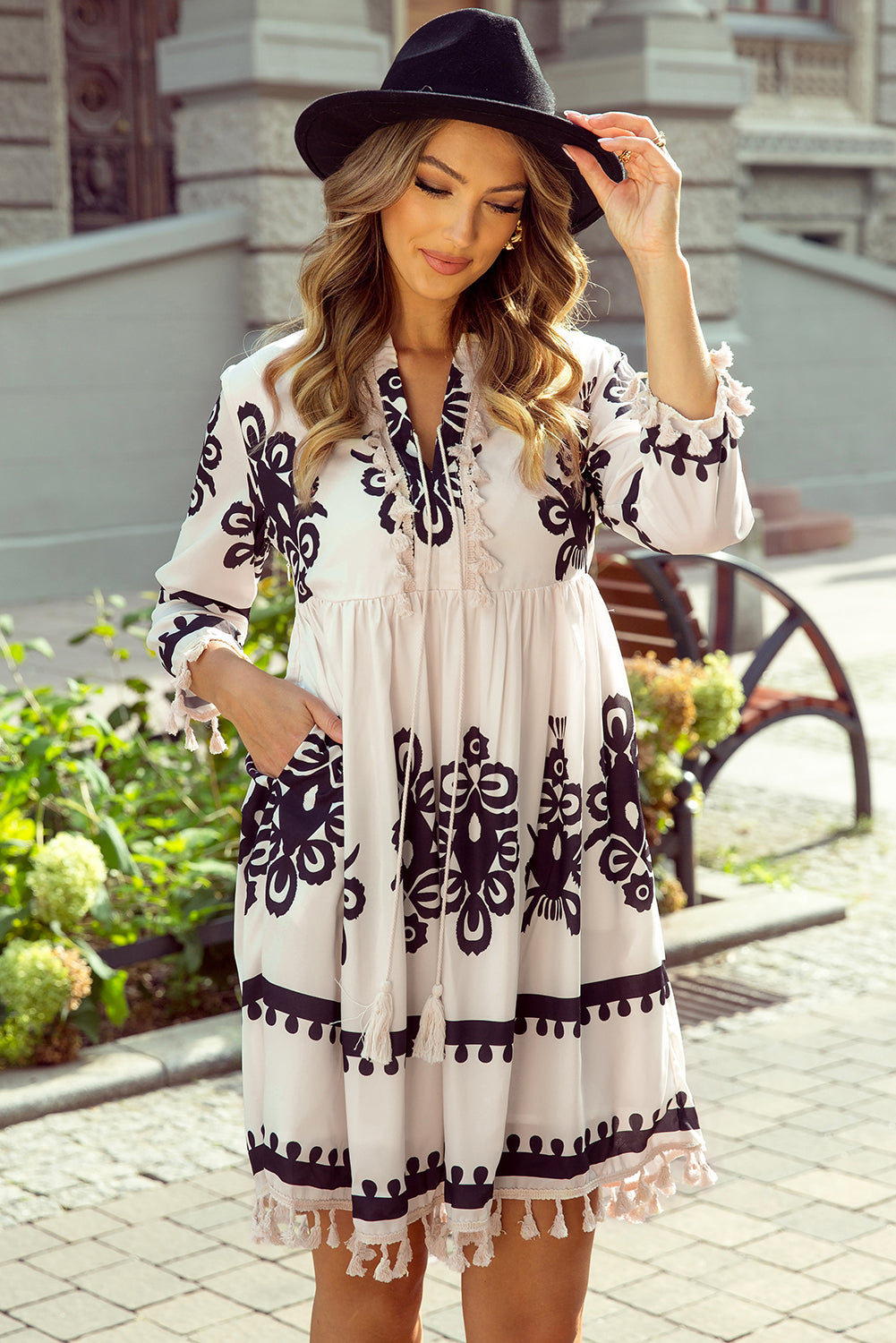 western beige dress Satin Midi w/ a Western Vibe
