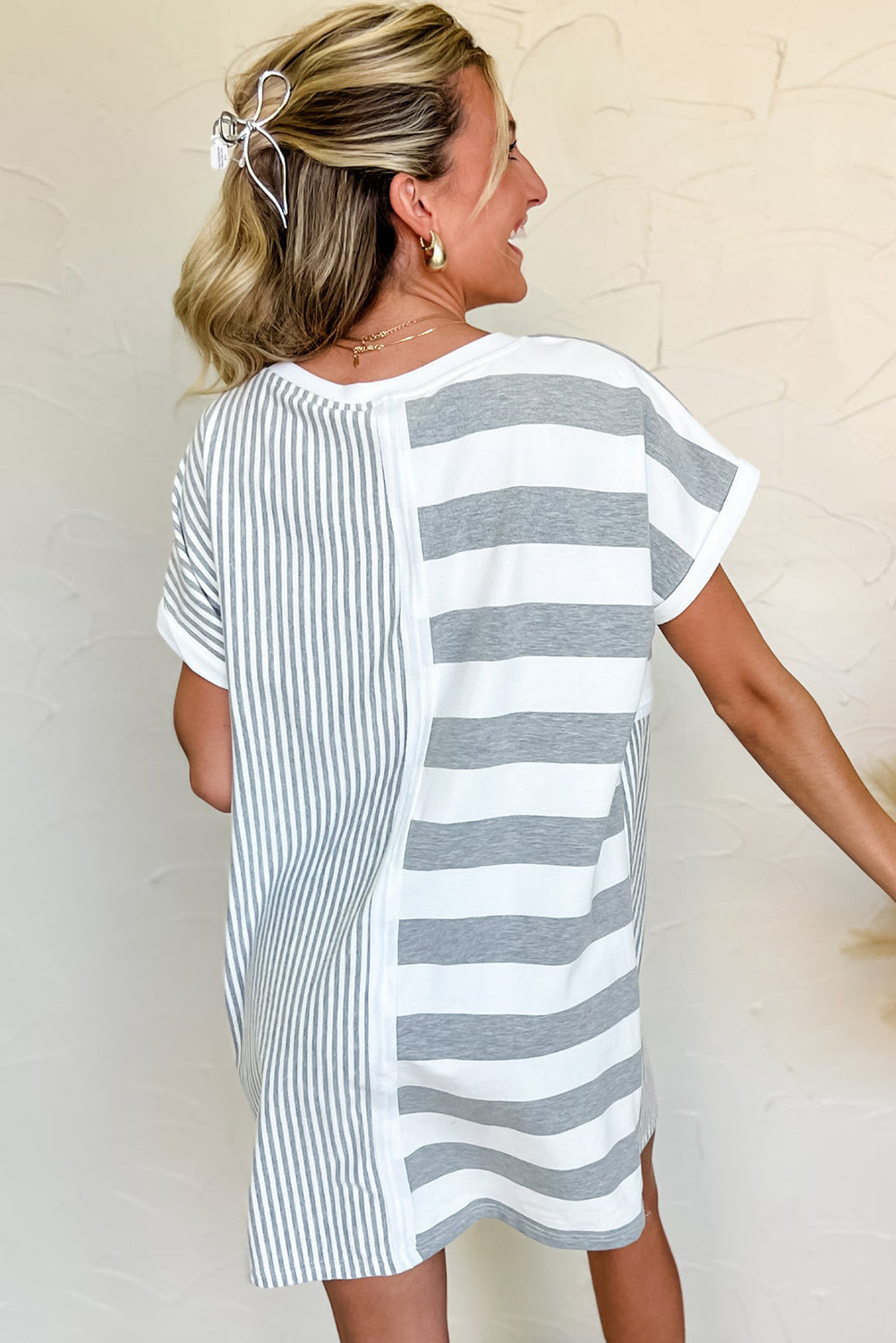 preppy t shirt dress Boyfriend Tshirt Dress -Tan Preppy Chicks Boutique