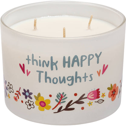 Think Happy Thoughts Candle