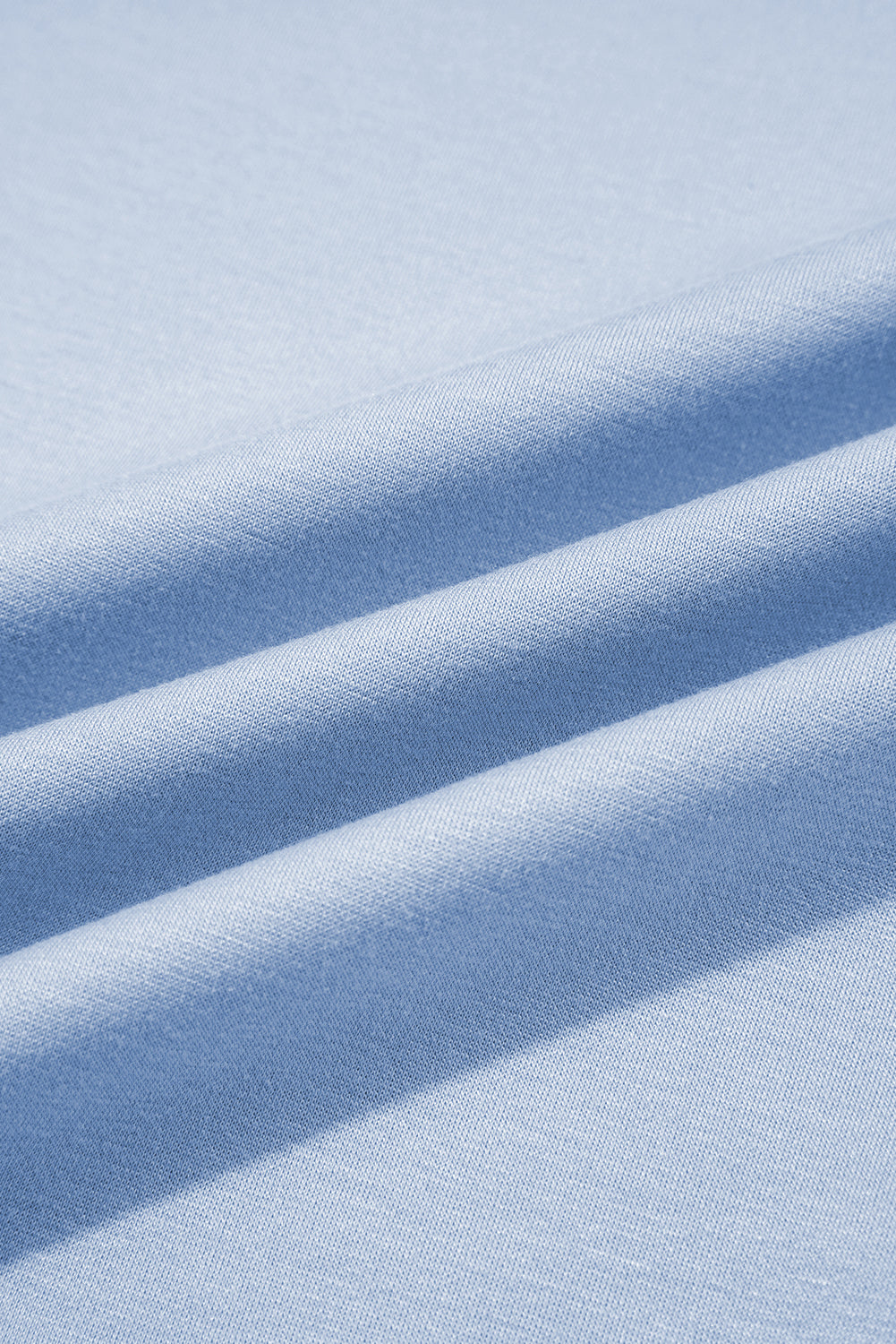 Beau Blue Puff Sleeve Pearl Embellished Scallop Trim Top 2 Piece Skort Set