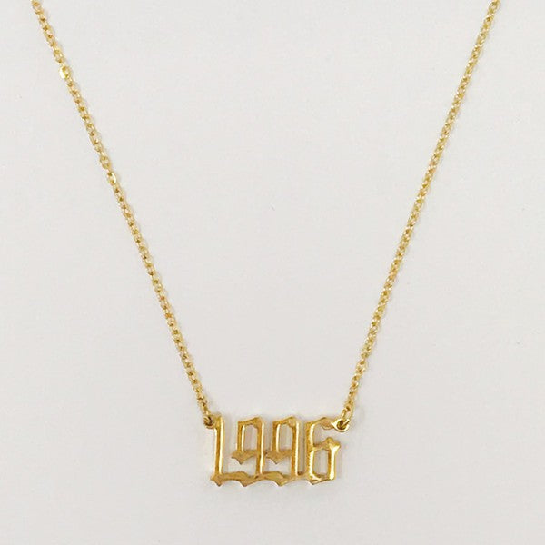 Birth Year Necklace