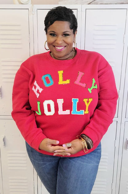 Holly Jolly Chenille Sweatshirt