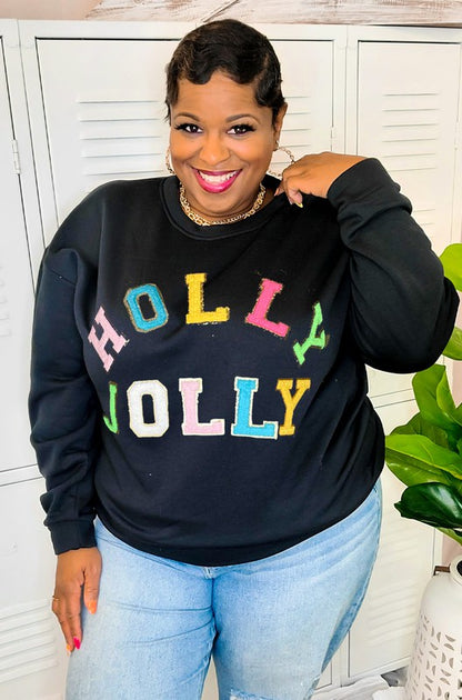 Holly Jolly Chenille Sweatshirt