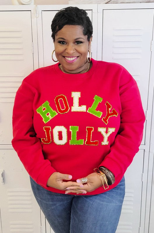 Holly Jolly Chenille Sweatshirt