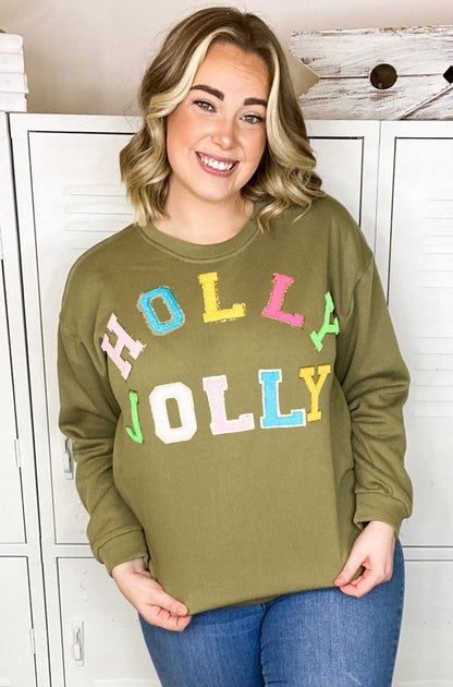 Holly Jolly Chenille Sweatshirt