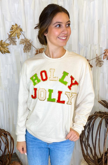 Holly Jolly Chenille Sweatshirt