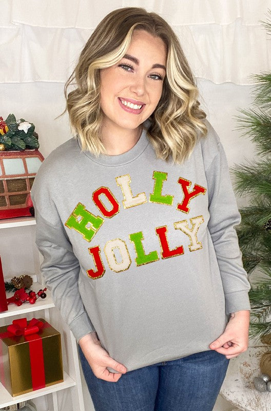 Holly Jolly Chenille Sweatshirt