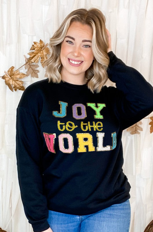 Joy to the World Chenille Sweatshirt