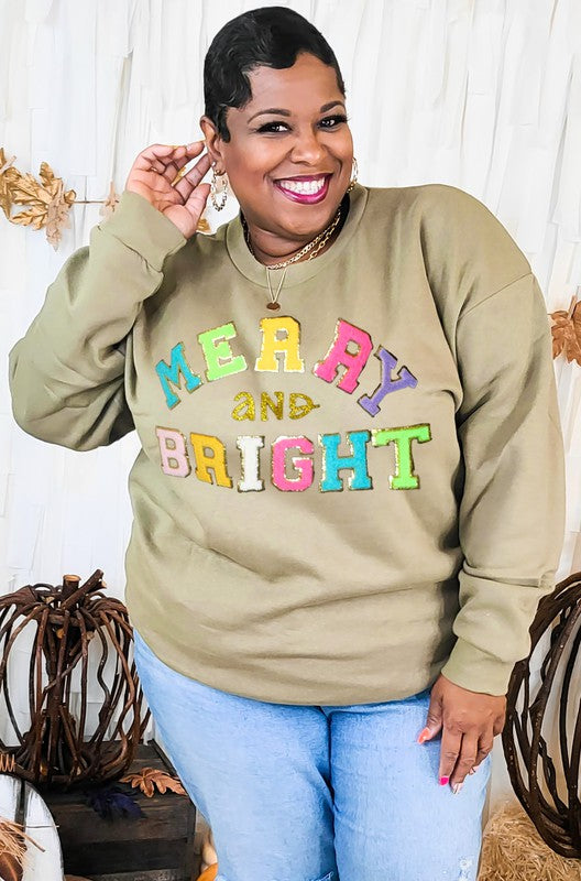 Merry and Bright Chenille Sweatshirt