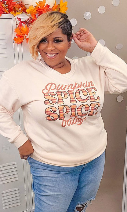 Pumpkin Spice Spice Baby Graphic Sweatshirt