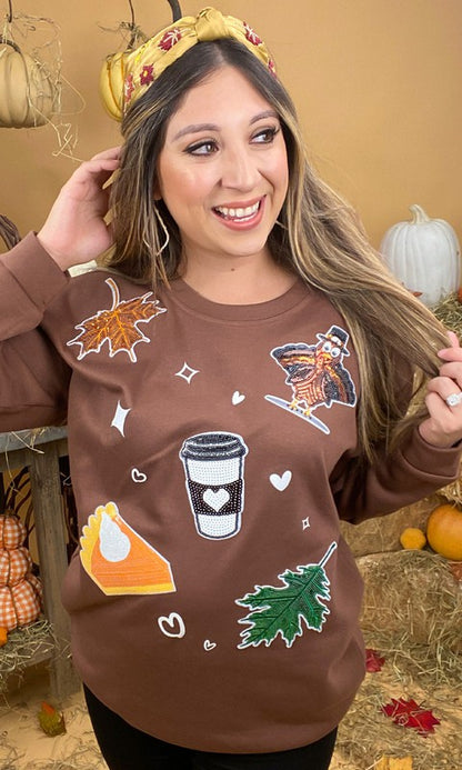 Thanksgiving Sparkle Sweatshirt