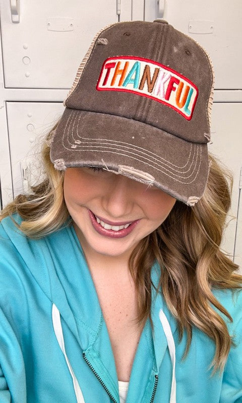 Thankful Vintage Patch Hat