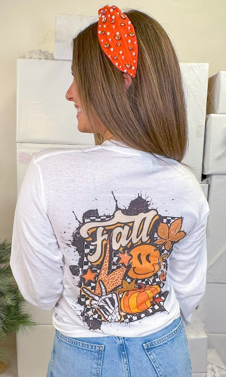 Groovy T2D Fall Graphic Long Sleeve T-Shirt