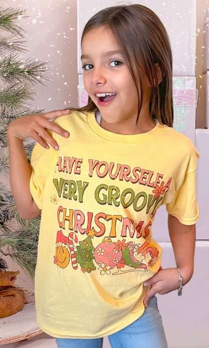 Groovy Christmas Graphic T-Shirt