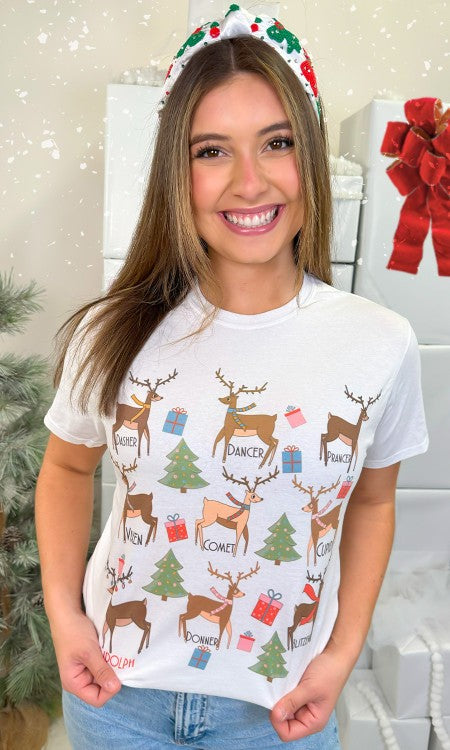 All the Reindeer Graphic T-Shirt