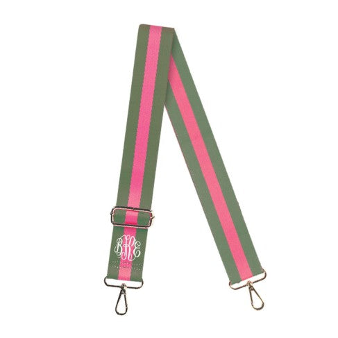 Olive & Hot Pink Crossbody Strap