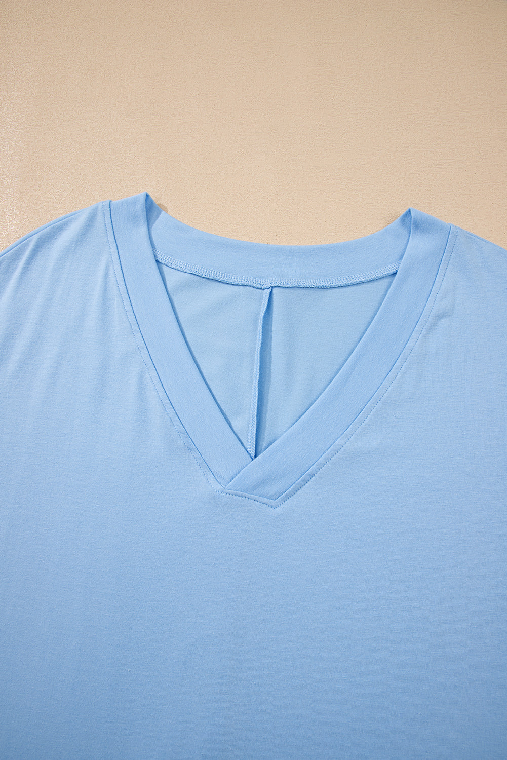 Myosotis Loose Half Sleeve V Neck Knit Romper