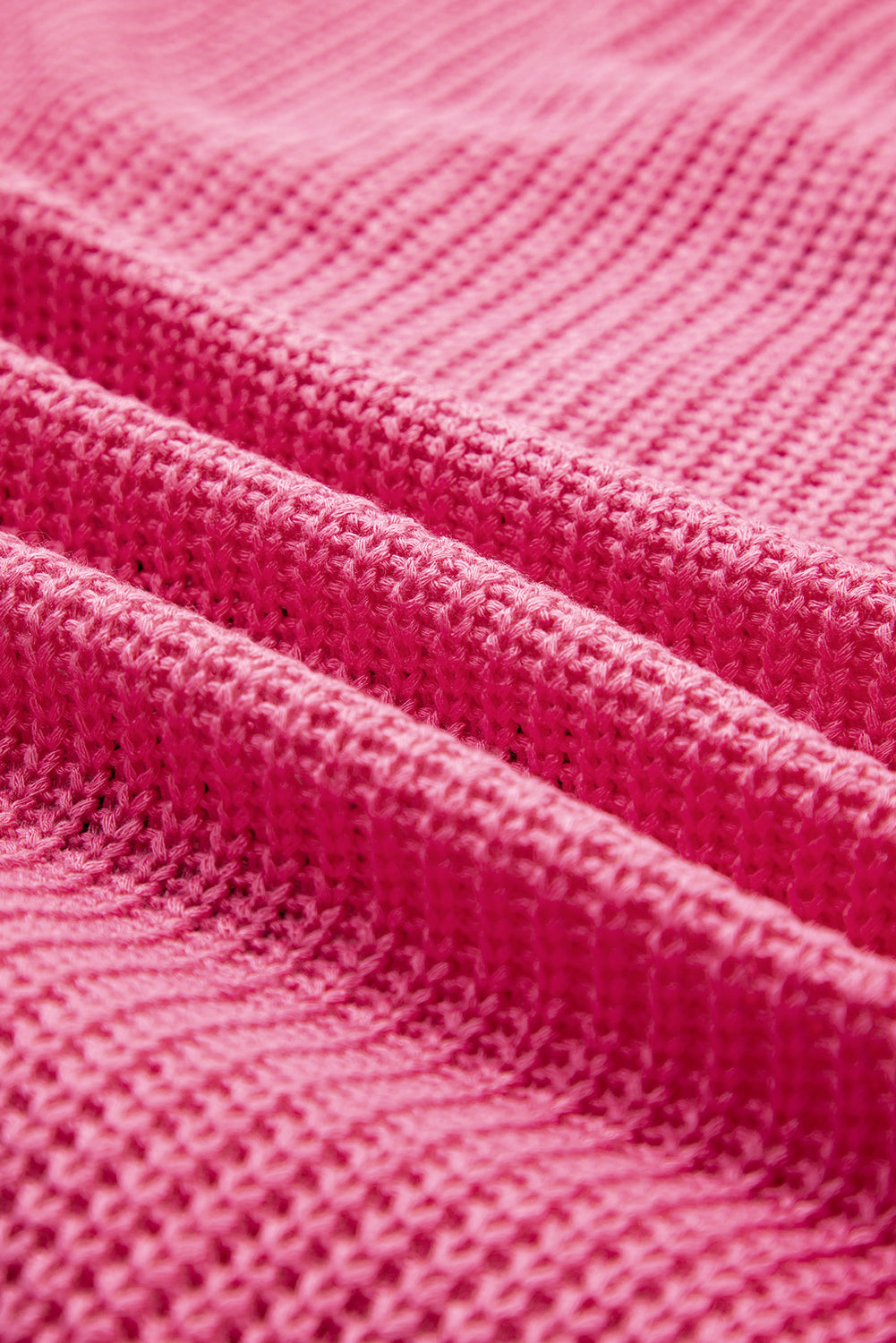 Bright Pink Western Cowboy Embroidery Round Neck Sleeveless Sweater