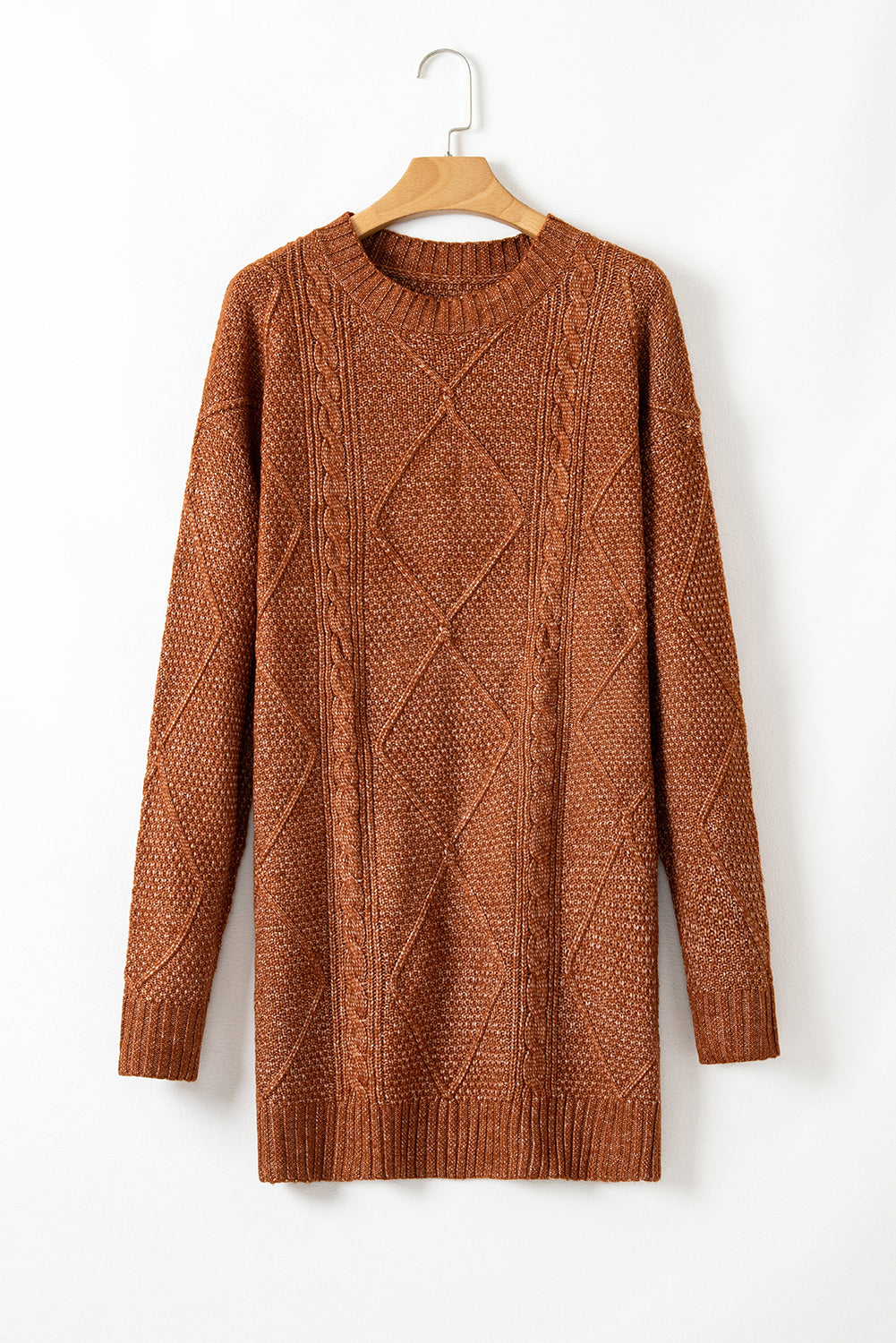 loose fitting sweater dress AiiRZ Loose Fit High Neck Mini Sweater Dress Cozy Knit Fall Winter Casual PulloverMISSGUIDED