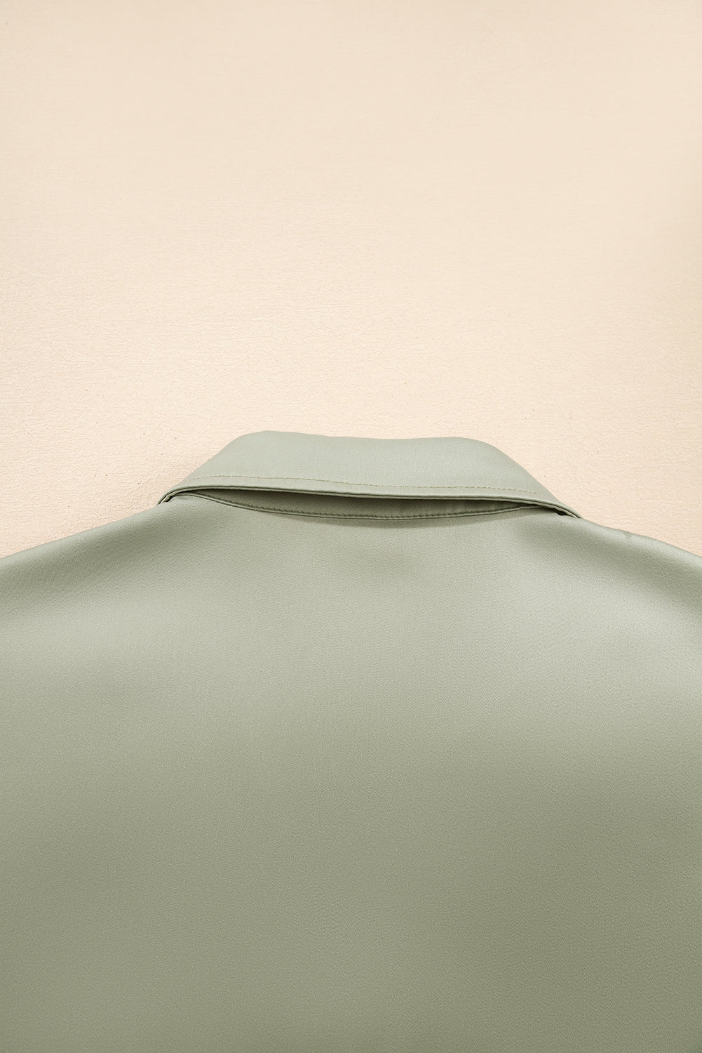 Laurel Green Buttoned Collar Shift T-shirt Mini Dress