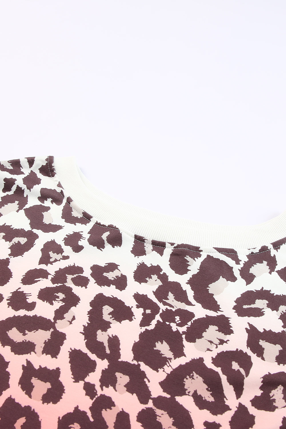 Leopard Gradient Long Sleeve Sweatshirt