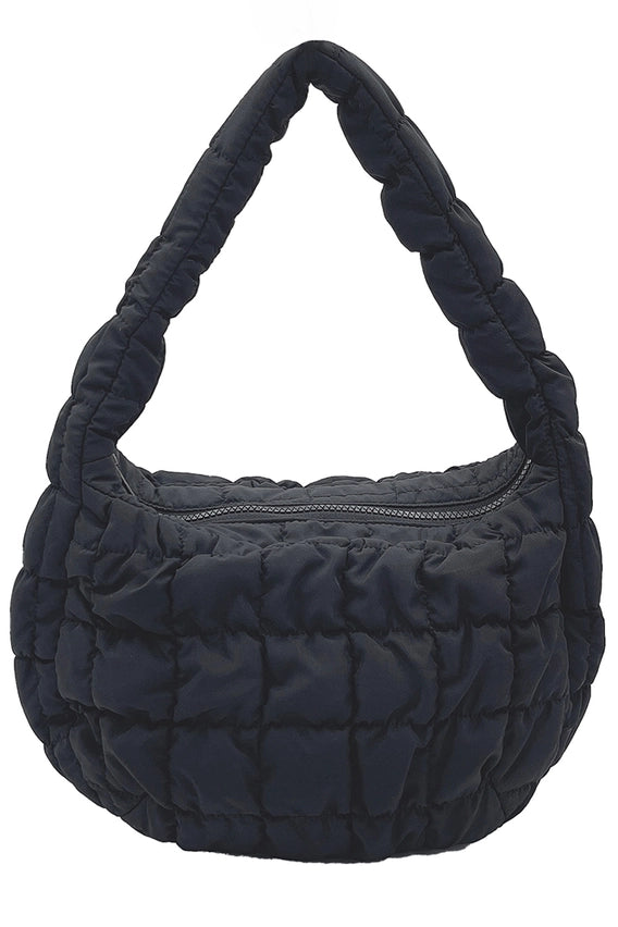 12" Small Quilted Puffer Tote Bag