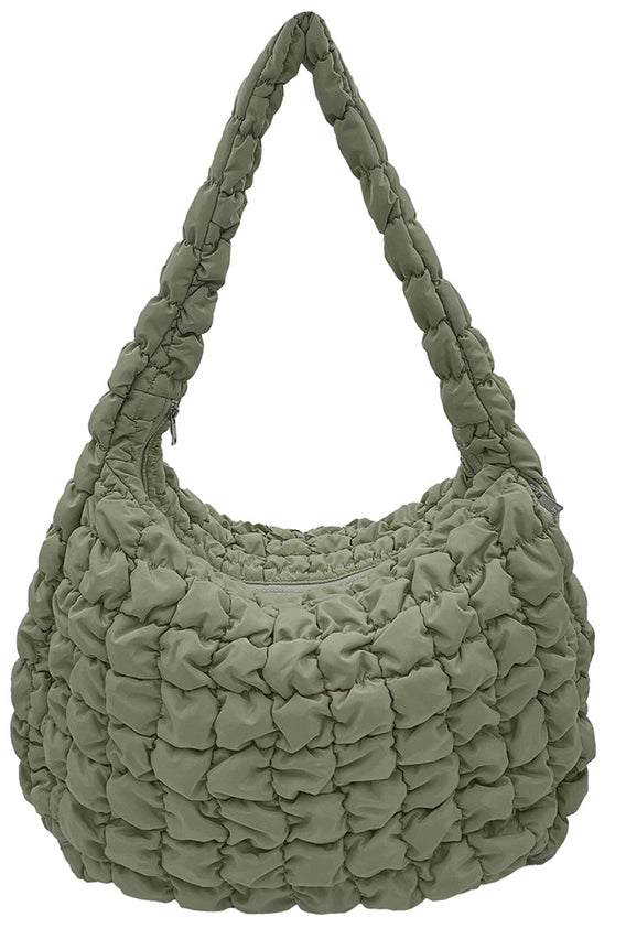 18" Extra Large Quilted Puffer Tote Bag