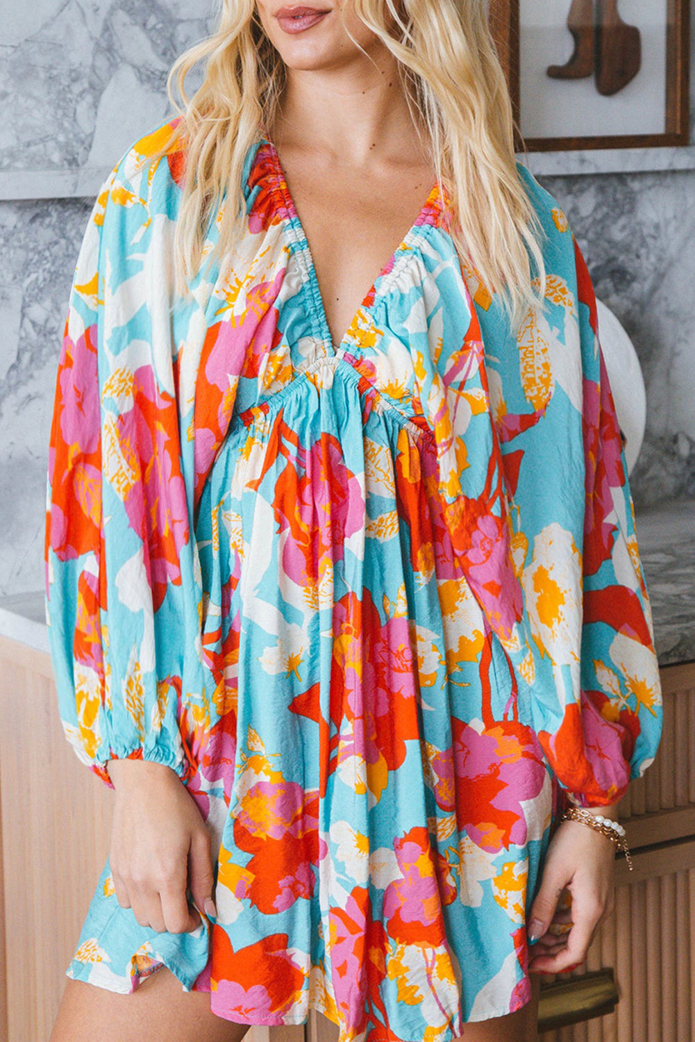 preppy floral mini dress Blooming Beauty: Floral Tie-Front Tube Mini Dress Medium
