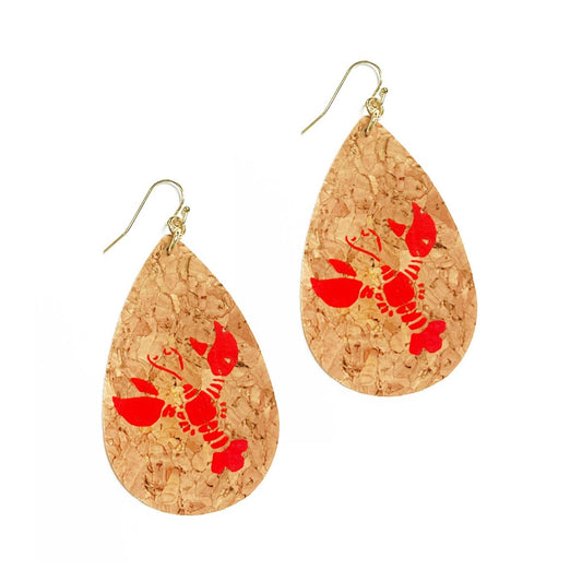 Lobster Cork Earrings