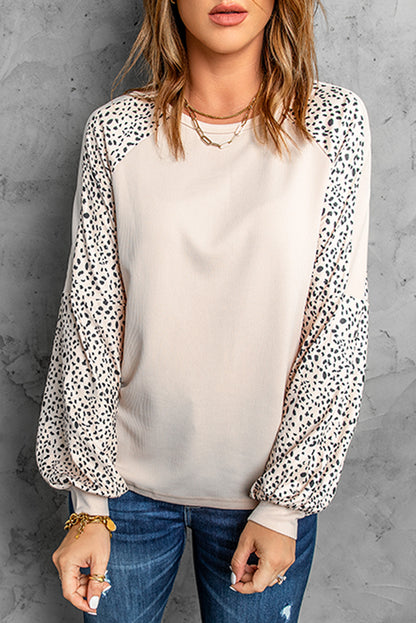 Leopard Print Pullover Top