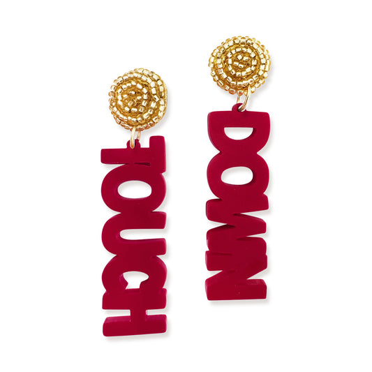 Garnet Touch Down Earrings