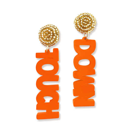 Orange Touch Down Earrings