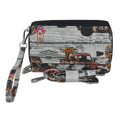 Country Vintage Truck Canvas All in One Wallet