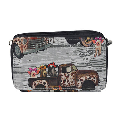 Country Vintage Truck Canvas All in One Wallet