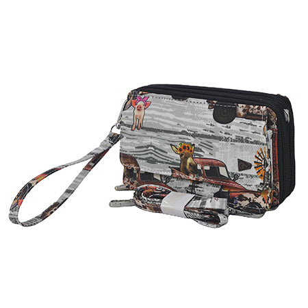 Country Vintage Truck Canvas All in One Wallet