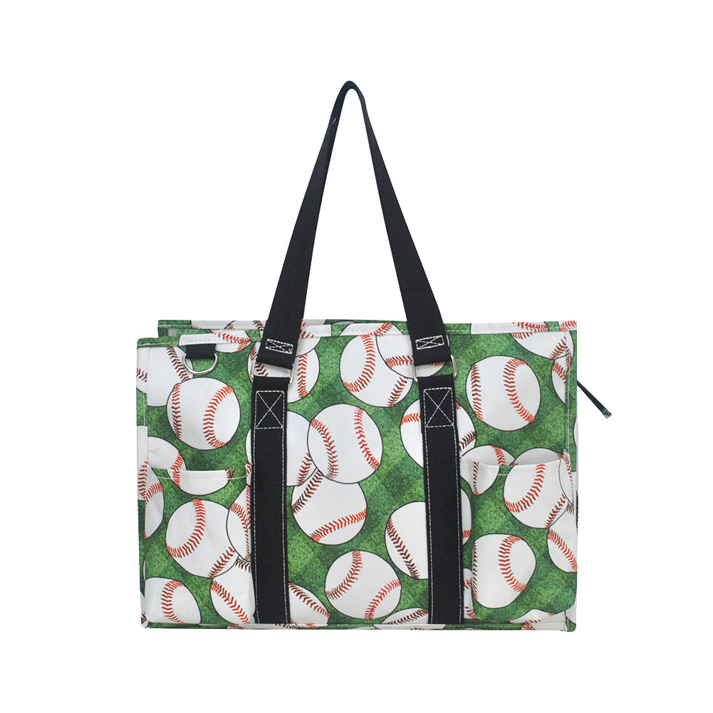 15" Baseball Bounty Zippered Caddy Organizer Tote Bag