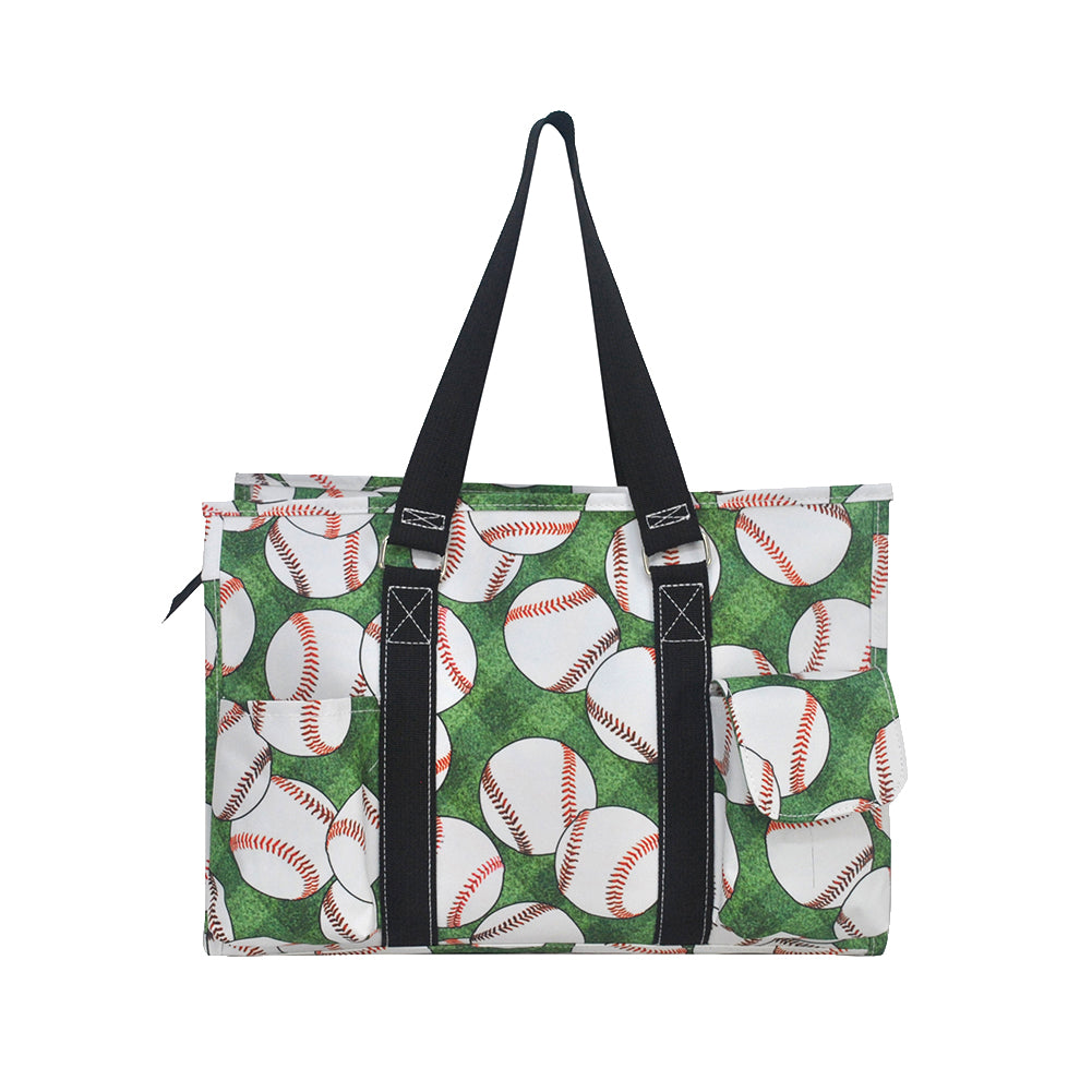 15" Baseball Bounty Zippered Caddy Organizer Tote Bag