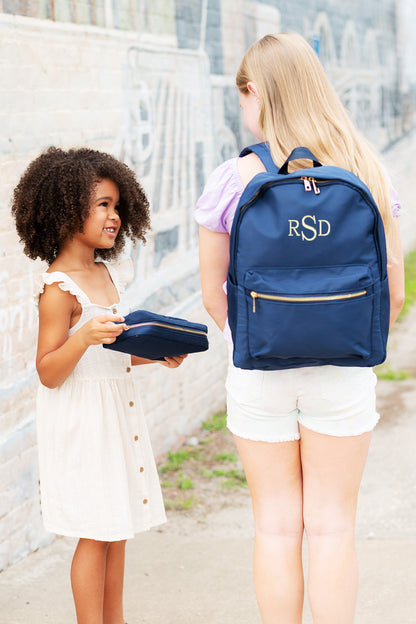 Personalized Navy Kids Backpack