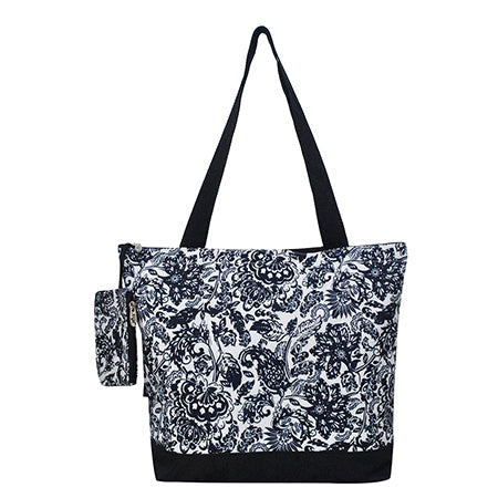 Damask Bliss Canvas Tote Bag