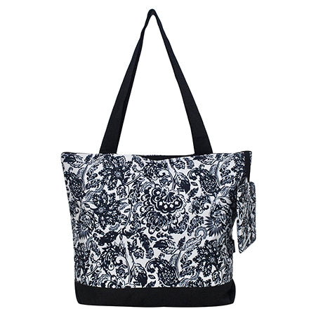 Damask Bliss Canvas Tote Bag