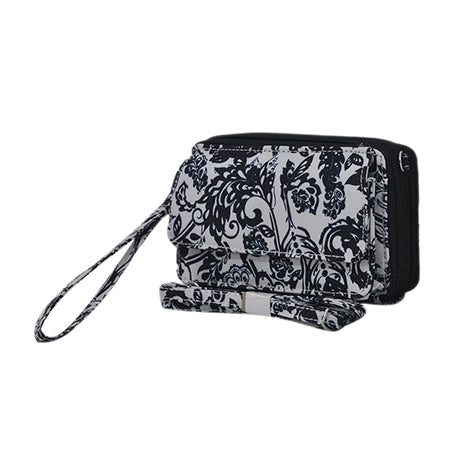 Damask Bliss Canvas All in One Wallet