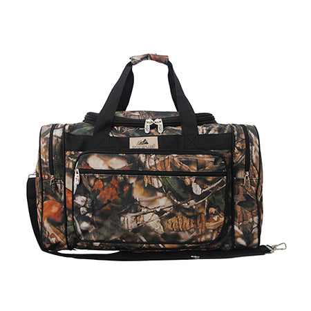 Black Camo Canvas 20" Duffle Bag