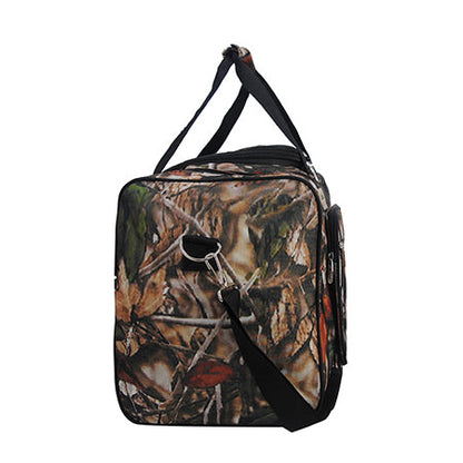 Black Camo Canvas 20" Duffle Bag