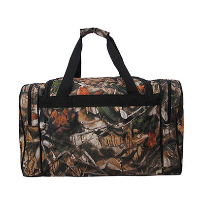 Black Camo Canvas 20" Duffle Bag