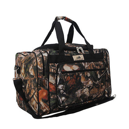 Black Camo Canvas 20" Duffle Bag