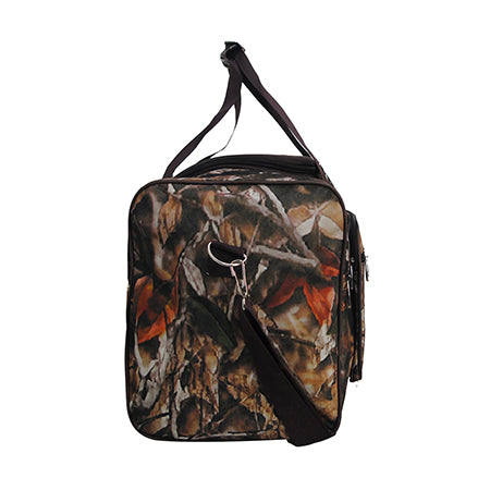 Brown Camo Canvas 20" Duffle Bag