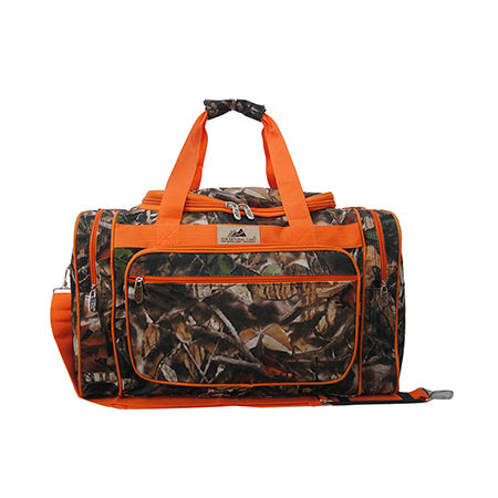 Orange Camo Canvas 20" Duffle Bag