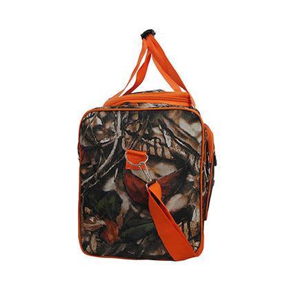 Orange Camo Canvas 20" Duffle Bag