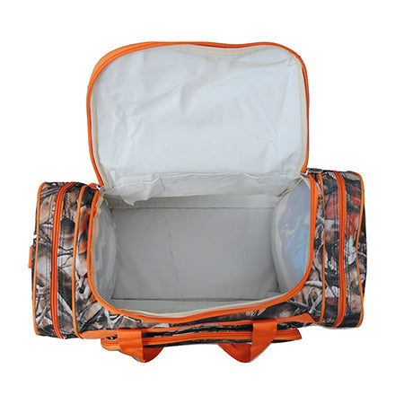 Orange Camo Canvas 20" Duffle Bag