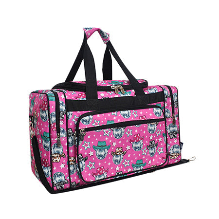 Disco Cowgirl Canvas 20" Duffle Bag